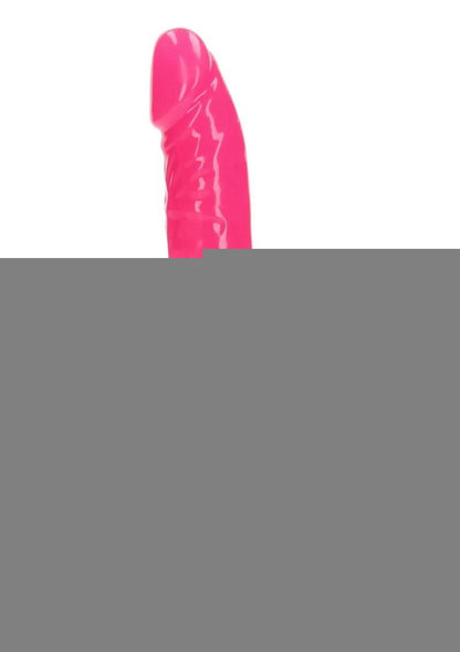 Realrock Slim Glow In The Dark Dildo with Suction Cup - Glow In The Dark/Pink - 9in