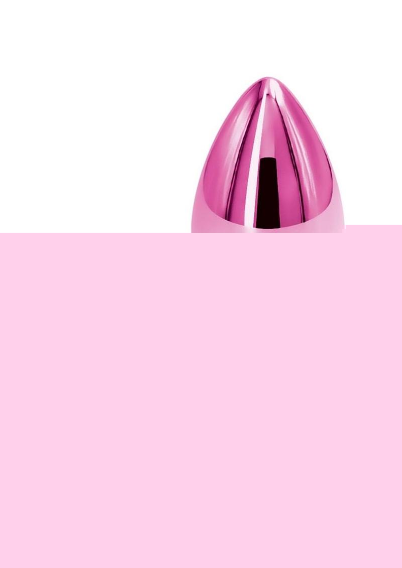 Rear Assets Aluminum Anal Plug - Metal/Pink - Small