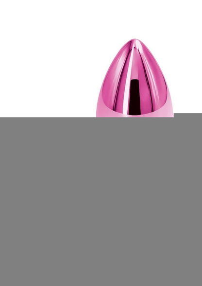 Rear Assets Aluminum Anal Plug - Metal/Pink - Small