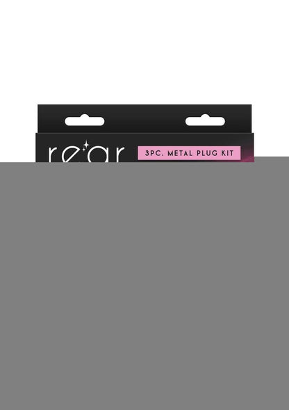 Rear Assets Aluminum Anal Plug Trainer Kit - Pink/Rose Gold - 3 Pieces