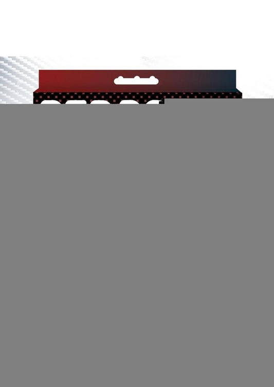 Red Dot Silicone Rechargeable Vibrating Cock Ring with Controller V2 - Black/Red