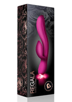 Regala Rabbit Silicone Rechargeable Rabbit Vibrator - Fuchsia/Purple