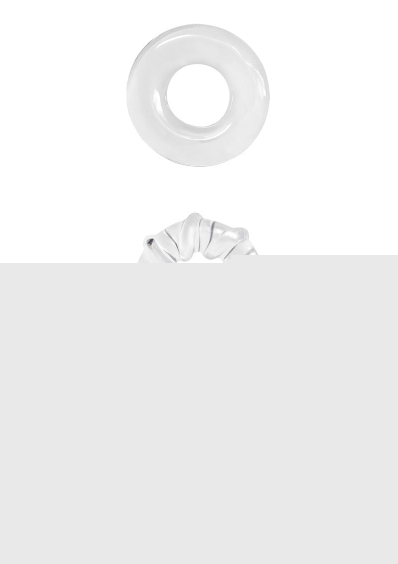 Renegade Dyno Rings Super Stretchable Cock Rings - Clear - Set Of 3