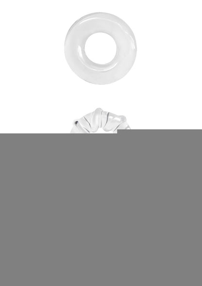Renegade Dyno Rings Super Stretchable Cock Rings - Clear - Set Of 3