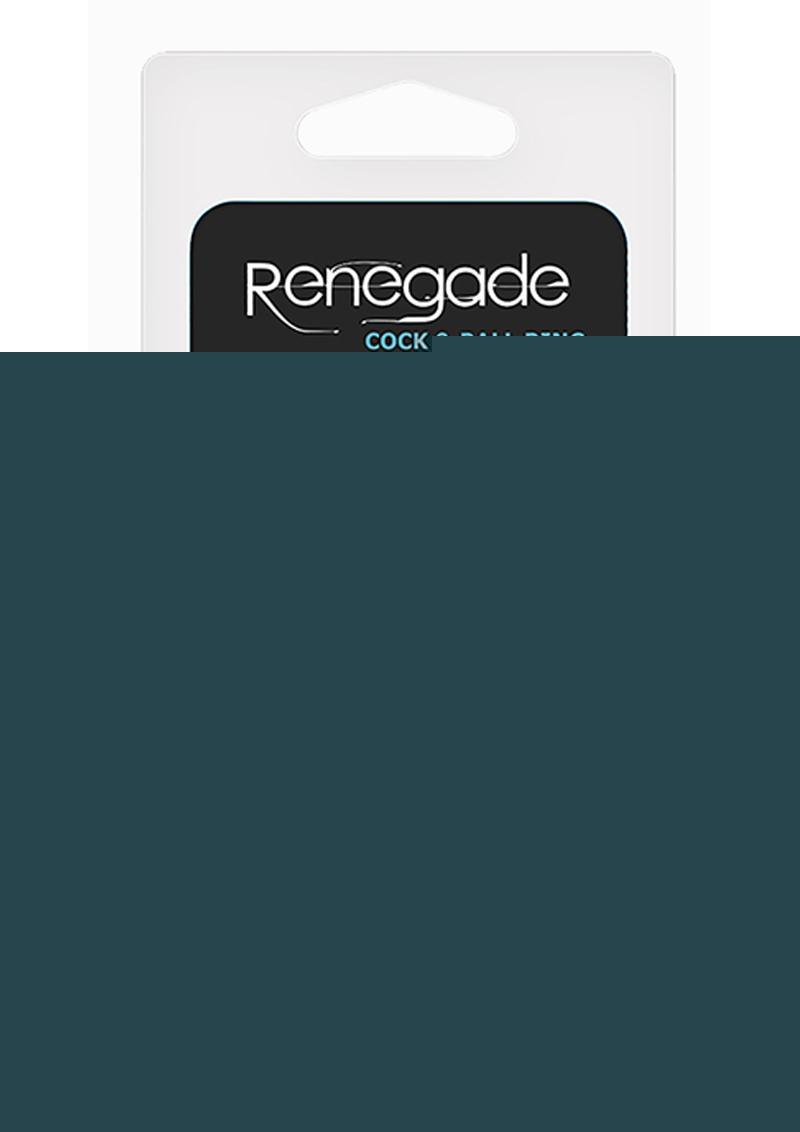 Renegade Romeo Silicone Cock and Ball Ring - Black