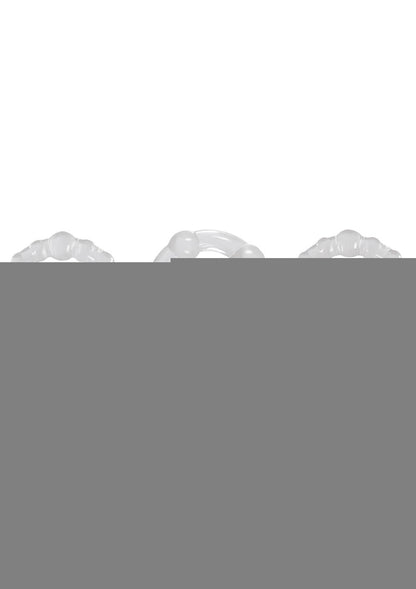 Renegade Super Stretchable Intensity Cock Rings - Clear - Set Of 3