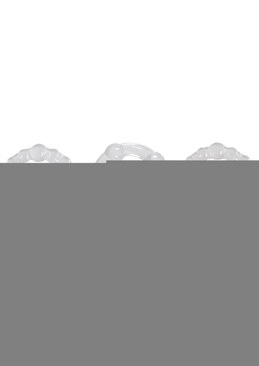 Renegade Super Stretchable Intensity Cock Rings - Clear - Set Of 3