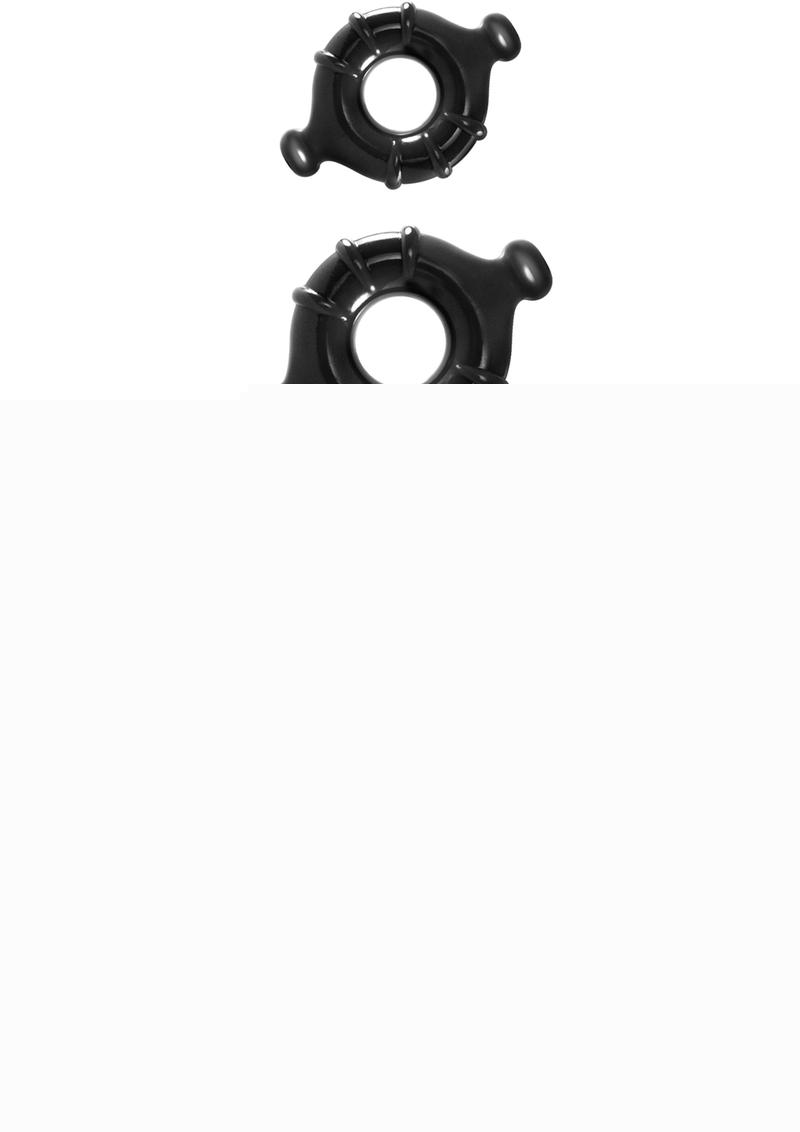 Renegade Vitality Cock Ring Kit - Black - 4 Per Set