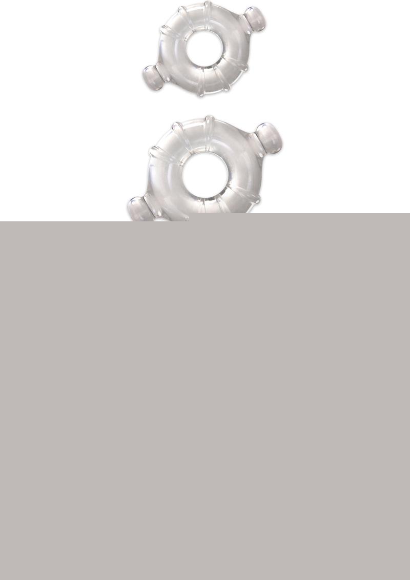 Renegade Vitality Cock Ring Kit - Clear - 4 Per Set