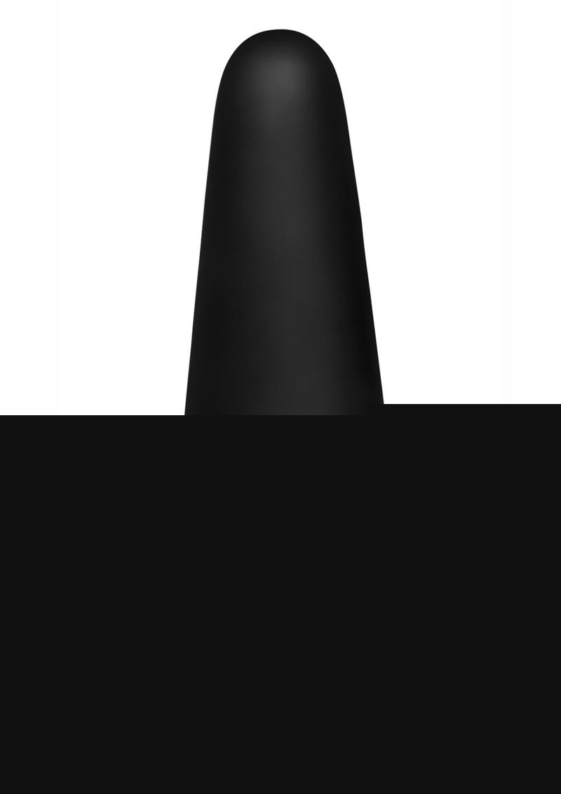 Rimmers Slim R Rechargeable Silicone Smooth Rimming Plug with Remote Control - Black