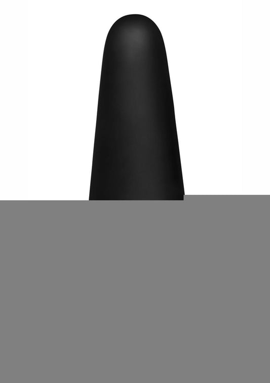 Rimmers Slim R Rechargeable Silicone Smooth Rimming Plug with Remote Control - Black