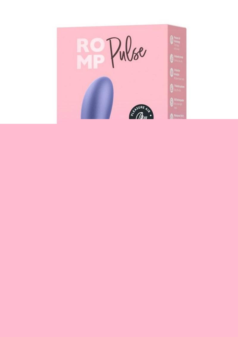 Romp Pulse Rechargeable Silicone Rabbit Vibrator with Pleasure Air - Pink/Purple