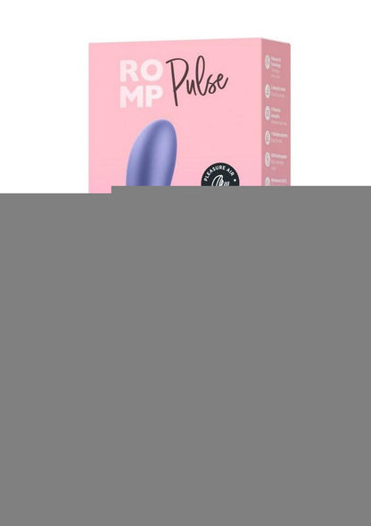 Romp Pulse Rechargeable Silicone Rabbit Vibrator with Pleasure Air - Pink/Purple