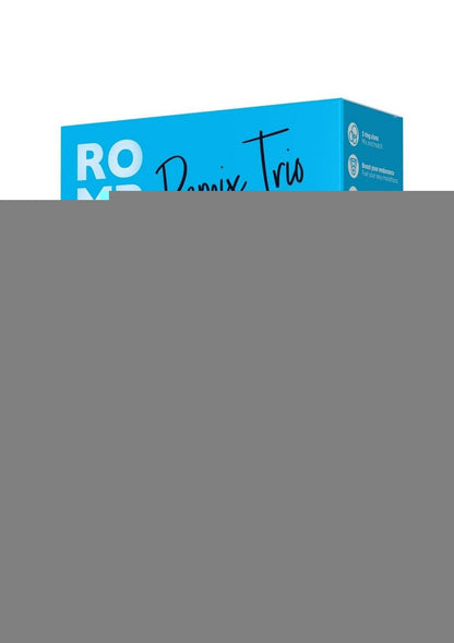 Romp Remix Trio Silicone Cock Rings - Purple - 3 Piece