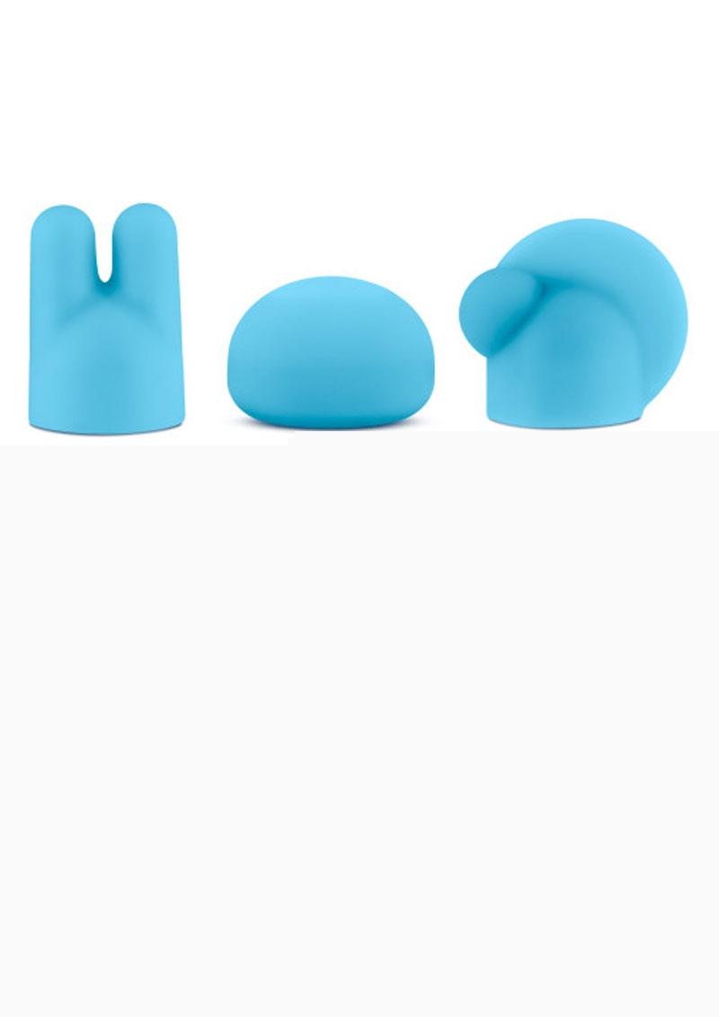 Rose Revitalize Massage Kit with Silicone Attachments - Blue