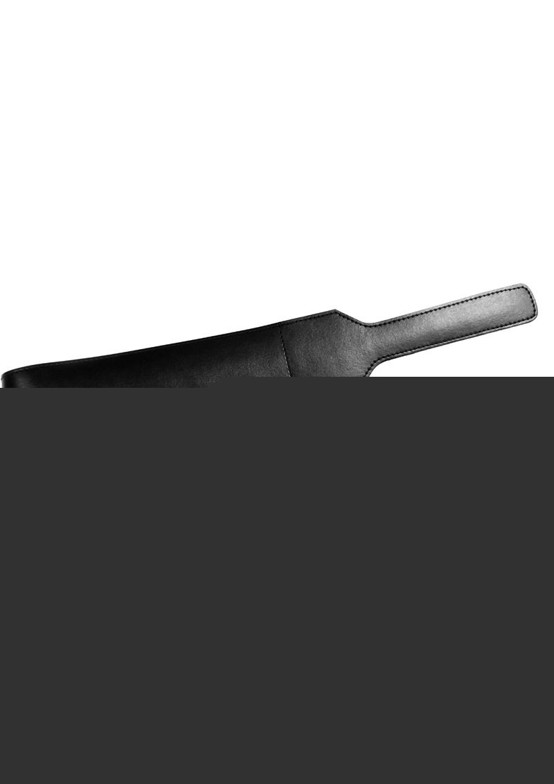 Rouge Folded Open Leather Paddle - Black
