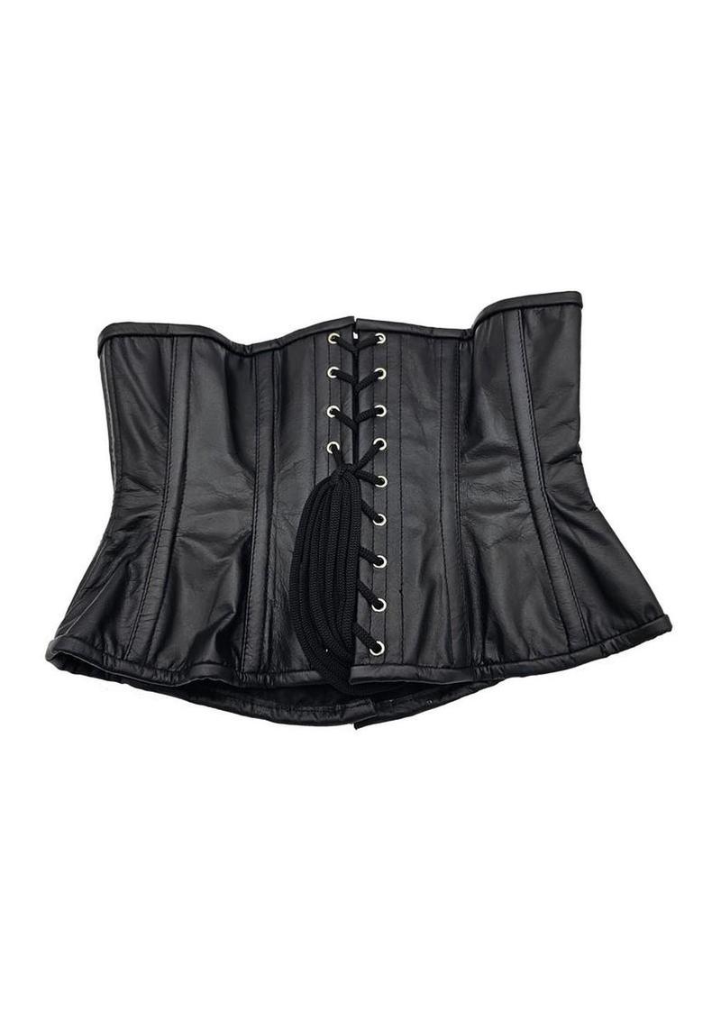 Rouge Leather Corset - Black - Medium/Small