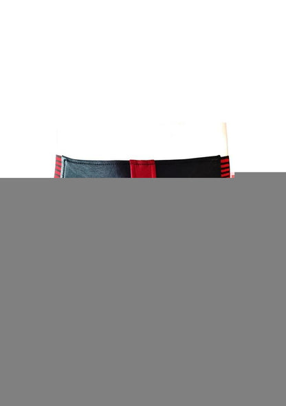 Rouge Leather Jock Strap - Black/Multicolor/Red - Large