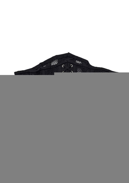Rouge Mesh Corset - Black - Medium/Small