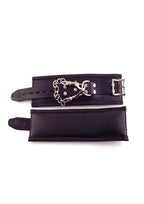 Rouge Padded Leather Adjustable Wrist Cuffs