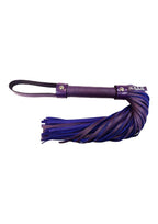Rouge Short Leather Flogger - Purple