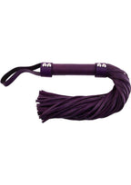 Rouge Short Leather Flogger - Purple
