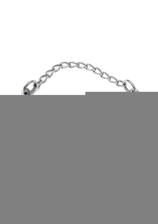 Rouge Stainless Steel Wrist Shackles - Silver