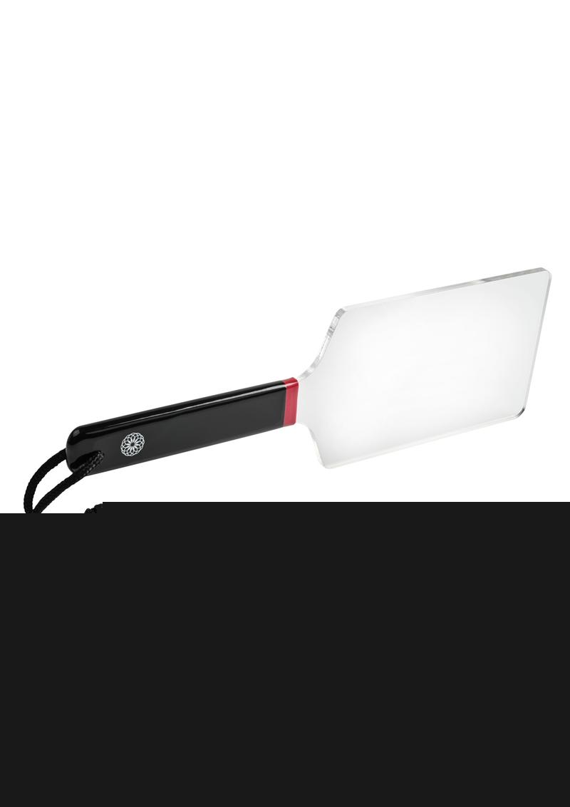 Saffron Acrylic Paddle - Black/Clear