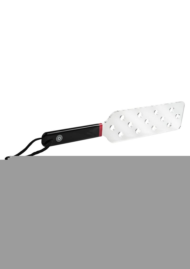 Saffron Acrylic Spanker - Black/Clear