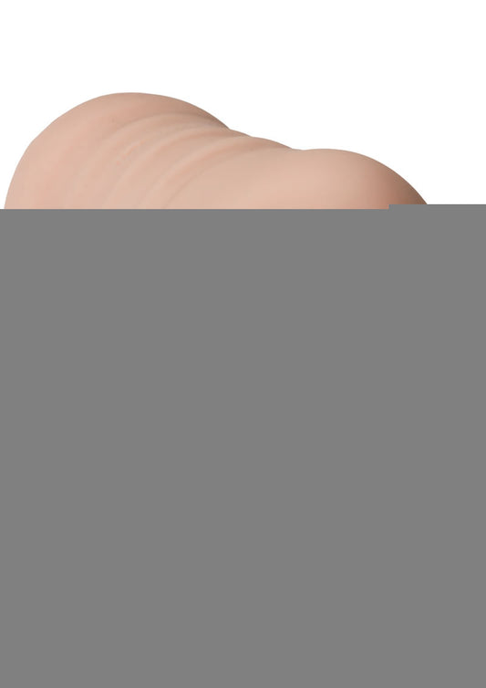 Sasha Grey Ultraskyn Deep Throat Sucker Vibrating Masturbator with Bullet - Mouth - Flesh/Vanilla