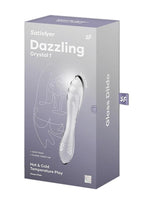 Satisfyer Dazzling Crystal 1 Glass Dildo - Clear
