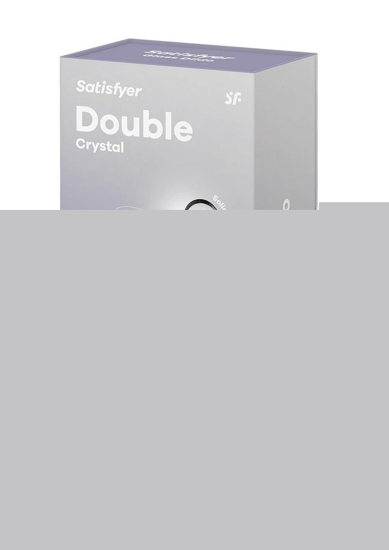 Satisfyer Double Crystal Glass Dildo - Clear