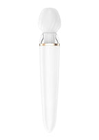 Satisfyer Double Wand-Er Rechargeable Silicone Waterproof Massager with Attachment
