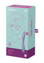 Satisfyer G-Spot Flex 2 Rechargeable Silicone Vibrator - Dark - Purple/Violet