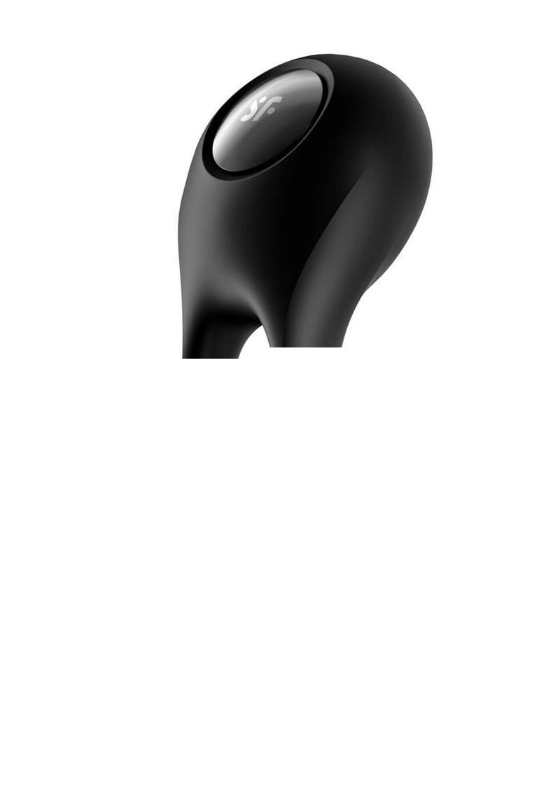 Satisfyer Majestic Duo Silicone Vibrating Cock and Ball Ring - Blue