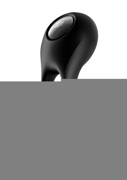 Satisfyer Majestic Duo Silicone Vibrating Cock and Ball Ring - Blue