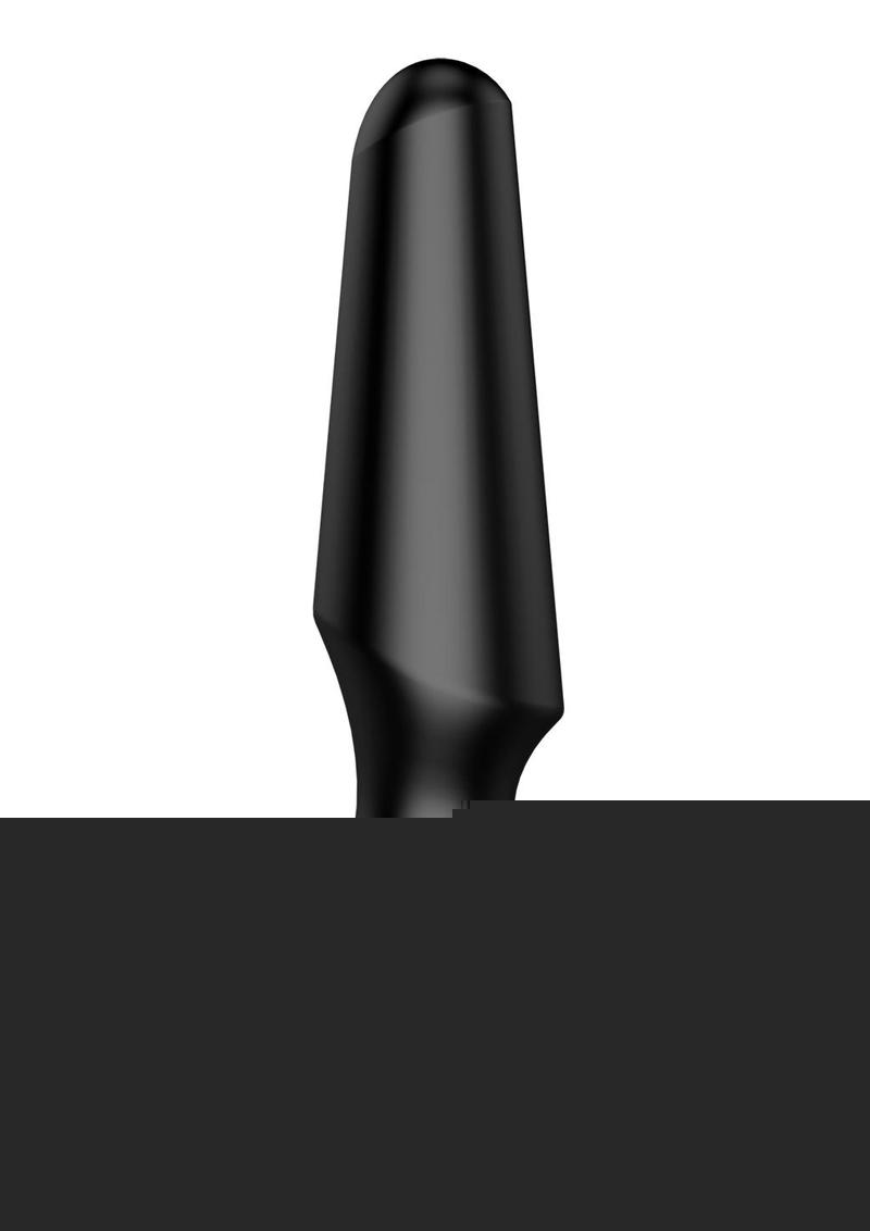 Satisfyer Plug-Ilicious 2 Silicone Vibrating Anal Plug - Black