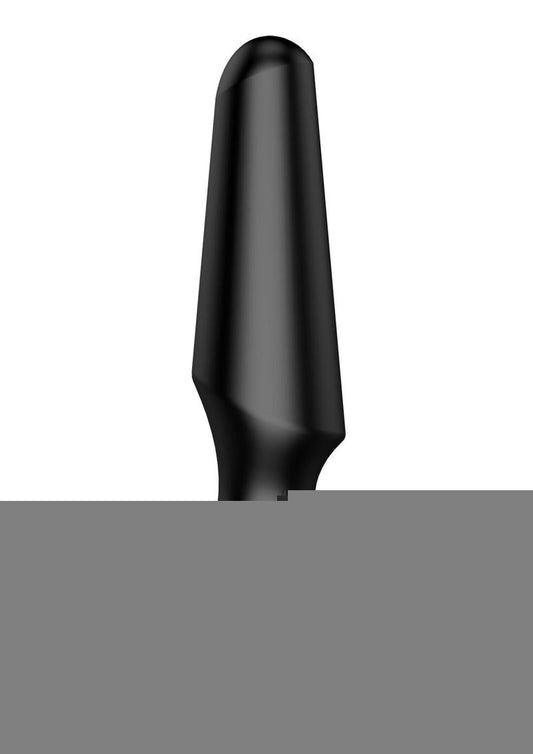 Satisfyer Plug-Ilicious 2 Silicone Vibrating Anal Plug - Black