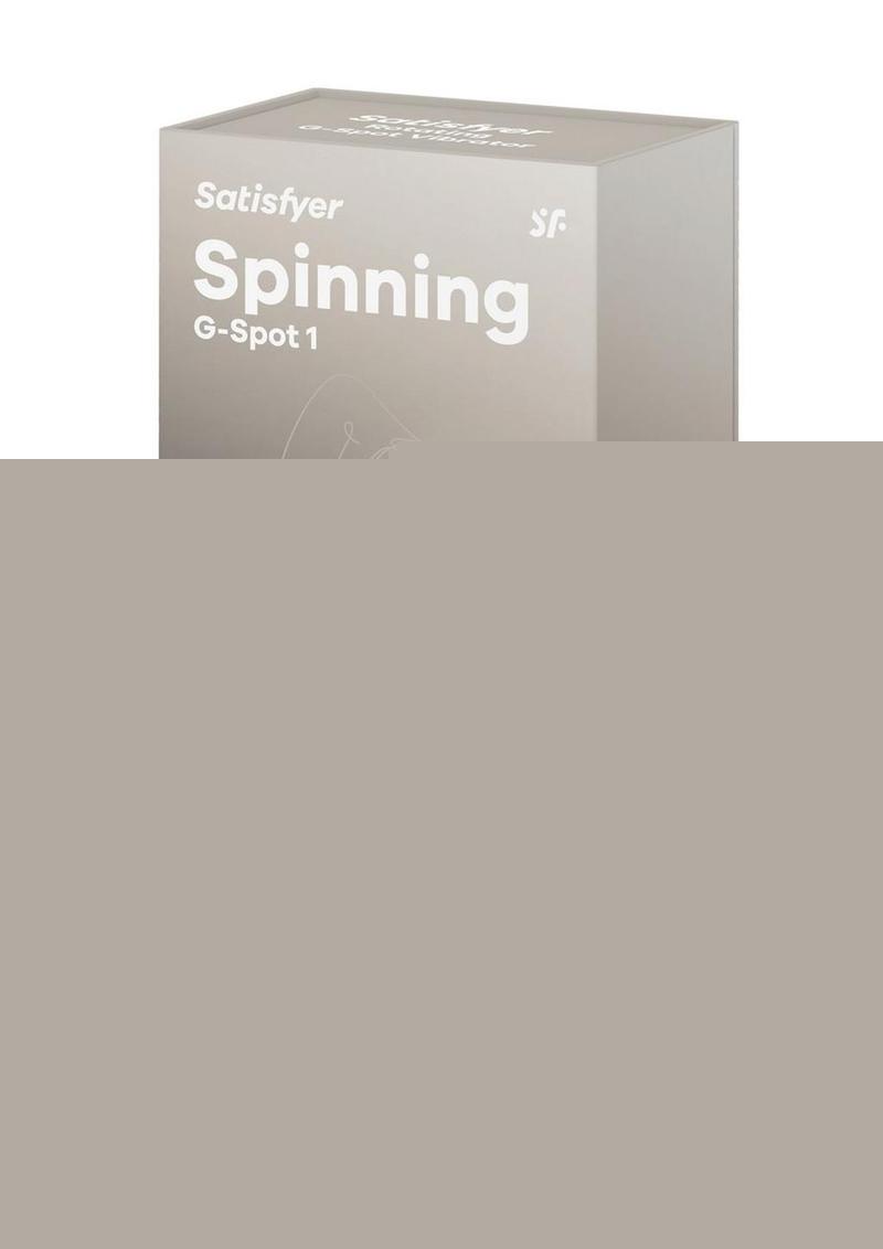 Satisfyer Spinning G-Spot 1 Rechargeable Silicone Vibrator - Beige/Tan
