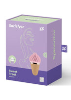 Satisfyer Sweet Treat Silicone Magnetic USB Rechargeable Waterproof - Brown/Pink