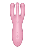 Satisfyer Threesome 4 Rechargeable Silicone Vibrator - Pink