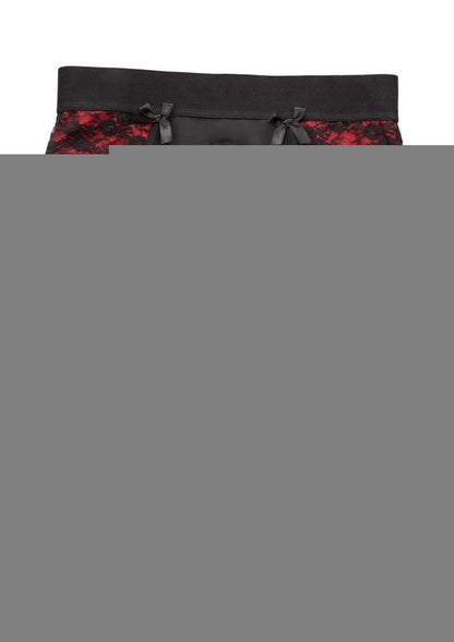 Scandal Crotchless Pegging Panty - Black - Large/XLarge - Set