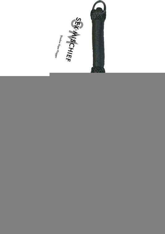 Sex and Mischief Shadow Rope Flogger - Black