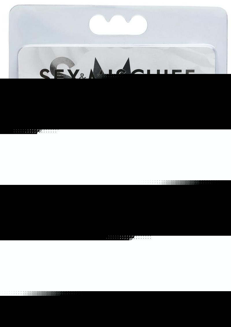 Sex and Mischief Silicone Anal Beads - Black