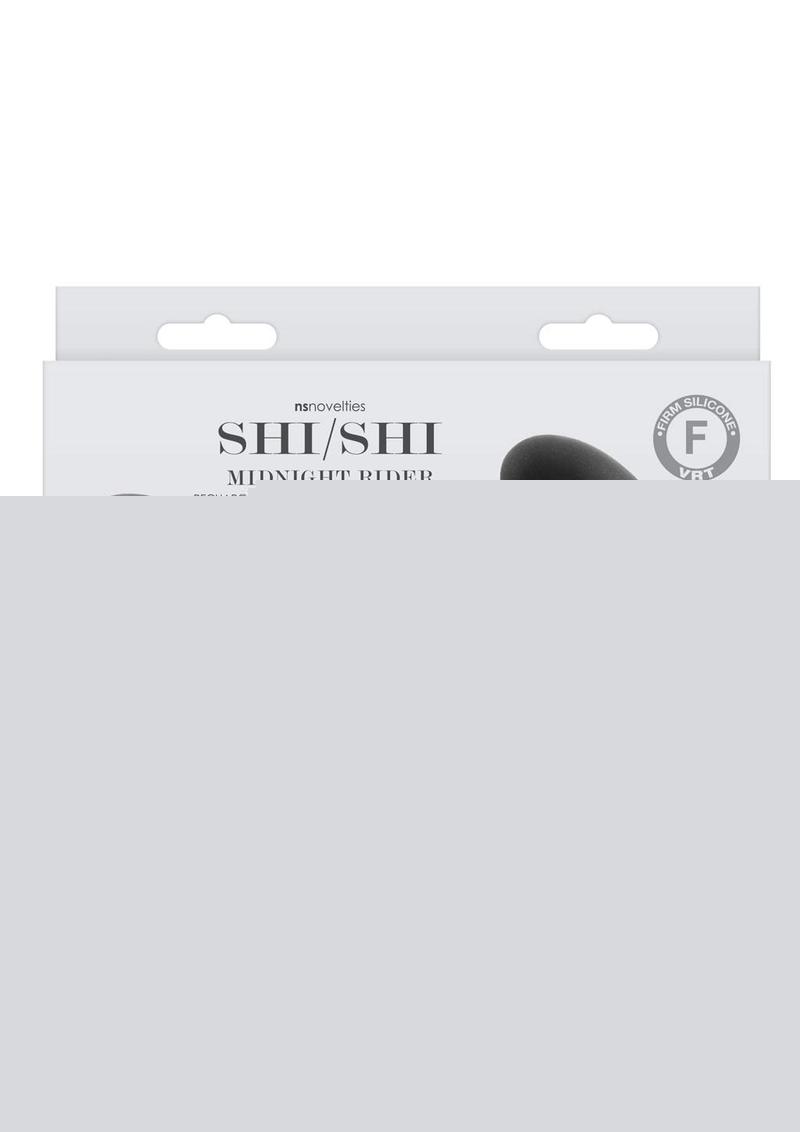 Shi/Shi Midnight Rider Rechargeable Silicone Dual End Strapless Strap-On - Black