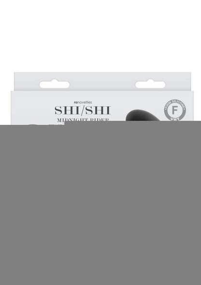 Shi/Shi Midnight Rider Rechargeable Silicone Dual End Strapless Strap-On - Black