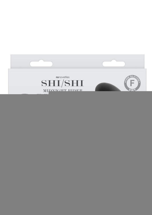 Shi/Shi Midnight Rider Rechargeable Silicone Dual End Strapless Strap-On - Black