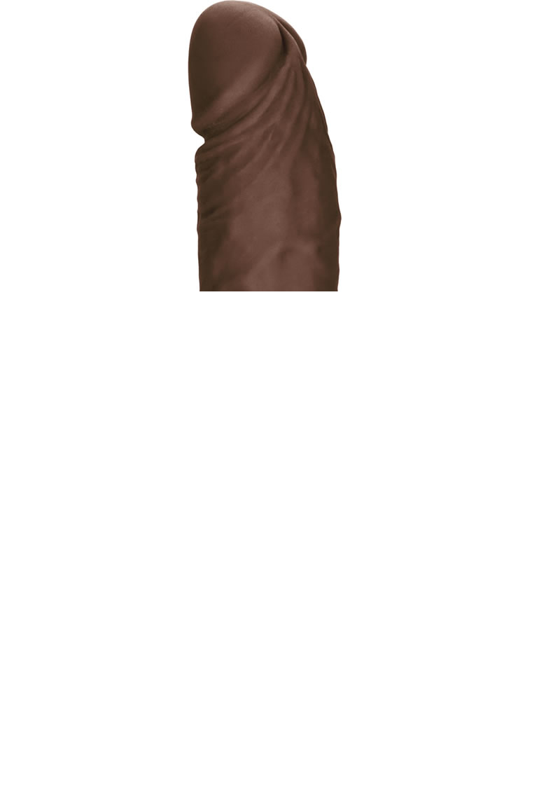 Shower Stud Super Stud Vibrating Dildo - Brown/Chocolate