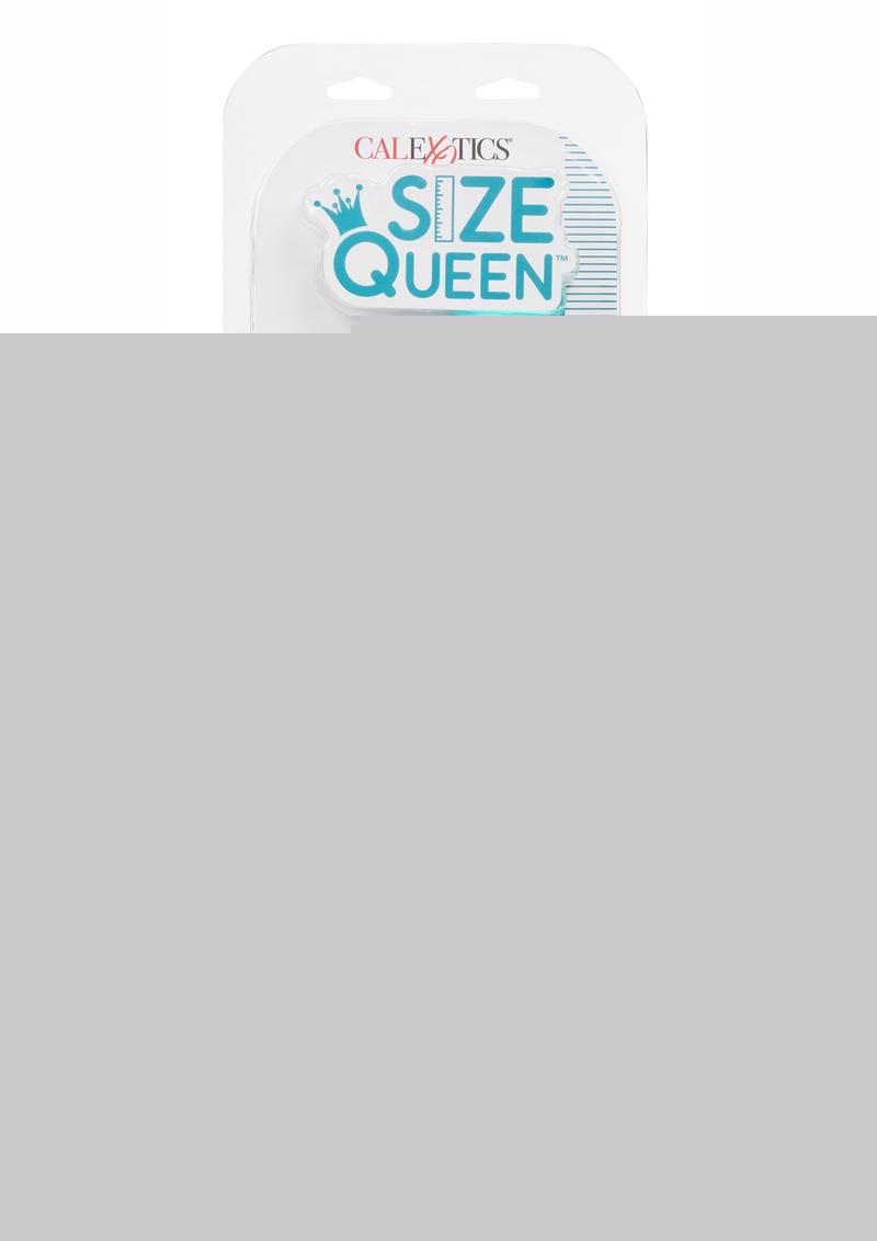 Size Queen Dildo with Balls - Blue - 12in