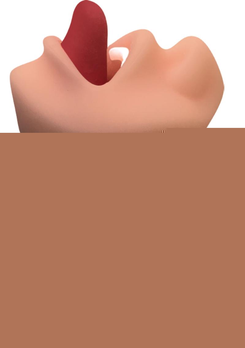 Skinsations Hum Job Vibrating Mouth Stroker - Vanilla